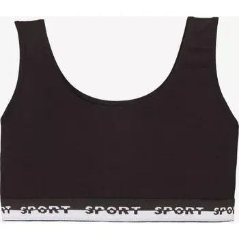 Dámské oblečení Dívčí top /podprsenka Sport - 140 / černá