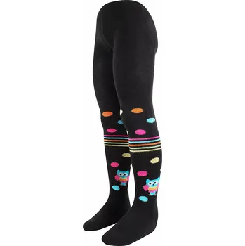 Dámské punčochy Dívčí punčocháče Sovička - 122-128 / černá