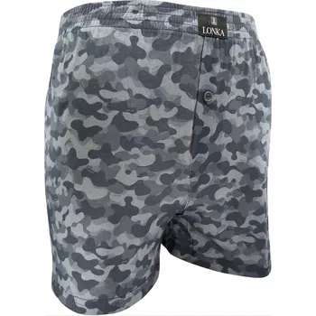 Trenýrky Pánské trenýrky Maskáč - L / šedá