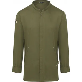 Gastro oděv Karlowsky Kuchařský rondon s prodyšným zadním dílem s regulací vlhkosti Barva: zelená mechová, Velikost: 58 KY051