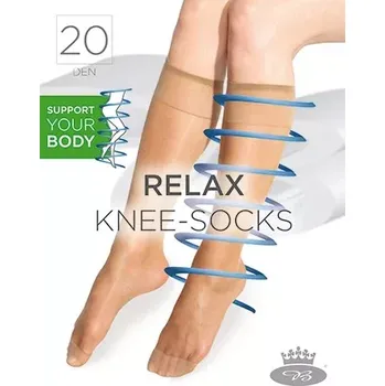 Dámské punčochy Dámské podkolenky Relax Knee-Socks 20 DEN - béžová