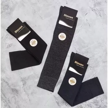 Pánské ponožky Pánské merino podkolenky Brian - 41-43 / černá