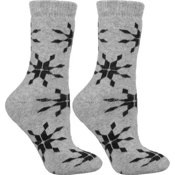 Dámské ponožky Dámské silné ponožky Barunka - 35-38 / světle šedá