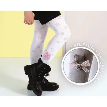 Dámské punčochy Dívčí bambusové punčochy Lilibeth 50 DEN - 116-122 / světle šedá