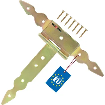 pant Křížový závěs t pro okenice altány branky pozinkované 200 mm - zlato \ 200 mm