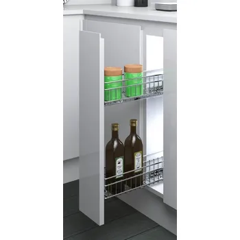 Inoxa výsuvný drátěný koš 200 s tlumením :: levý H27_2020_10