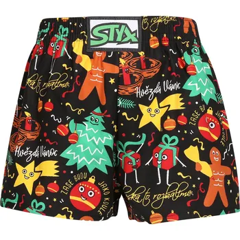 Dětské trenky Styx art klasická guma Vánoce ozdoby (J1754) 12-14 let Možnost vrácení zboží ZDARMA do 120 dnů!