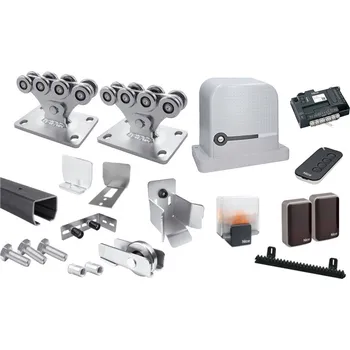 Pohon brány CAIS Sada pro výrobu samonosné posuvné brány do 4,5m s pohonem NICE Robus RBS400, Fe