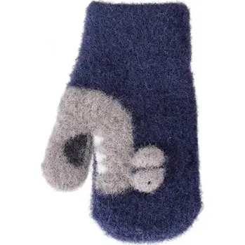 Rukavice Chlapecké pletené rukavice R-215DB - 14 / tmavě modrá