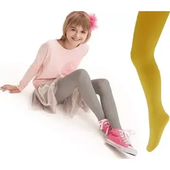 Dámské punčochy Dívčí punčocháče Mary NOQ 60 DEN - 92-98 / hořčicová