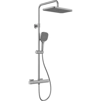 Sprchový set KFA Armatura 5756-910-61 - Sprchová sada s termost. baterií MALAGA met. šedá