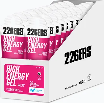 226ERS High Energy Sada slaných energetických gelů 24 ks. x 76 g slaná jahoda