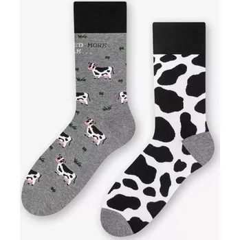 Pánské ponožky Pánské nestejné ponožky Milk - 39-42 / šedá