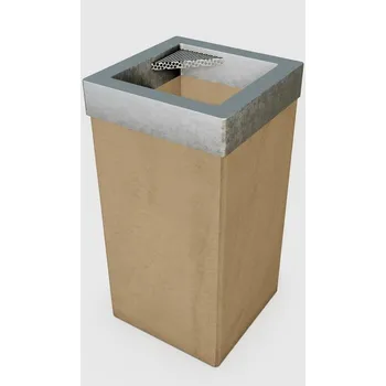 Odpadkový koš Mobiliář: Betonový odpadkový koš Zora BDK 40/40/80 Zora koš bez