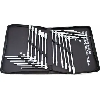 Sada nářadí Sada nástrčných klíčů 12 dílů Bituxx šestihranné CrV ocel nastavitelné M17462