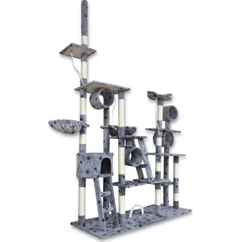 Škrabadlo pro kočky Kočičí hřiště vysoké XXL 2,5 m stromek gigant M17039