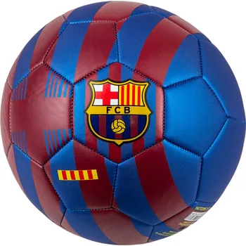 Fotbalový míč Fotbalový míč FC Barcelona s pruhy vel. 1, červeno-modrý
