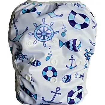 Kojenecké plavky GaGa's Plenkové plavky pro miminko Kotvy modré (8594197440432)