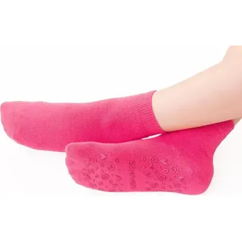 Dětské protiskluzové ponožky 164 - 23-25 / malinová (09)