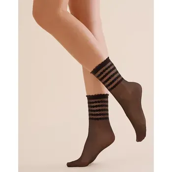 Dámské punčochy Dámské tenké ponožky Lora 20 DEN - Uni / černá