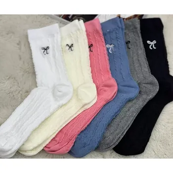 Dámské punčochy Dámské ponožky Little Ribbon - 35-40 / růžová