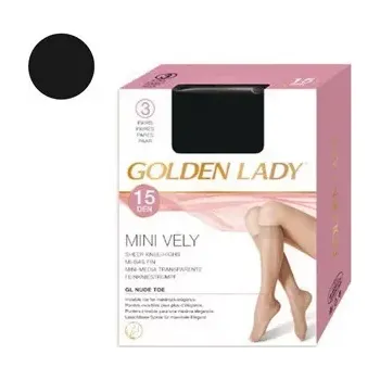 Dámské punčochy Dámské podkolenky Mini vely 15 DEN - černá