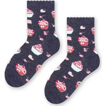 Dámské punčochy Dívčí ponožky Mafin - 29-31 / tmavě modrá