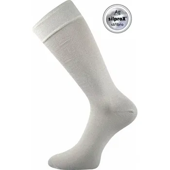 Vysoké antibakteriální ponožky Diplomat Ag - 43-46 / světle šedá