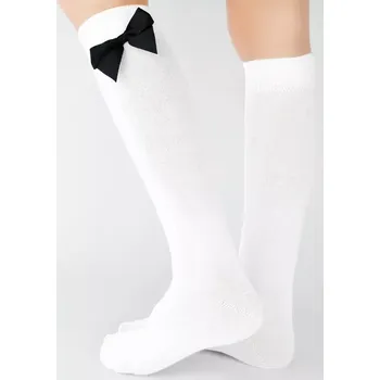 Dámské punčochy Dívčí podkolenky SB073 - 27-30 / bílá
