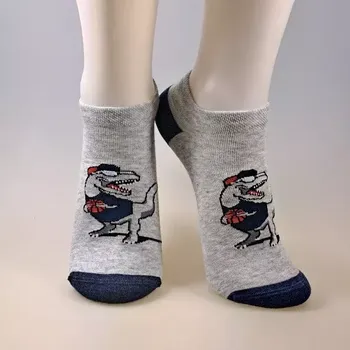 Chlapecké ponožky Dino basketbalista - 25-28 / světle šedá