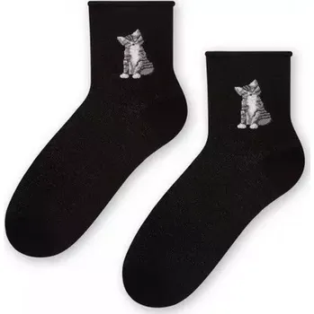Dámské punčochy Dámské ponožky Lady Cat II - 35-37 / černá