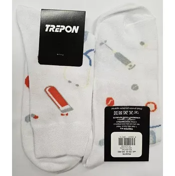 Dámské punčochy Dámské ponožky Praktik - 42-46 / bílá/červená