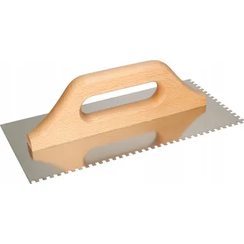 Zednické hladítko Hladítko 4x4mm ocelové ozubené hladítko lepidlo na omítky a obklady kotarbau - 4x4 mm