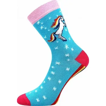 Pánská móda Dětské protiskluzové ponožky Filip II - 35-38 / tyrkysová