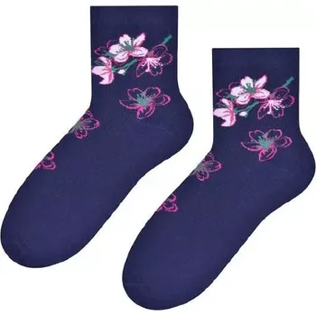 Dámské ponožky Dámské ponožky Sakura - 35-37 / tmavě modrá