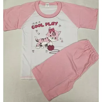 Dívčí pyžamo Dívčí pyžamo Animals krátké - 104 / bílá