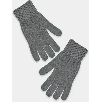 Rukavice Dámské pletené rukavice RZ059 - 22 cm / šedá