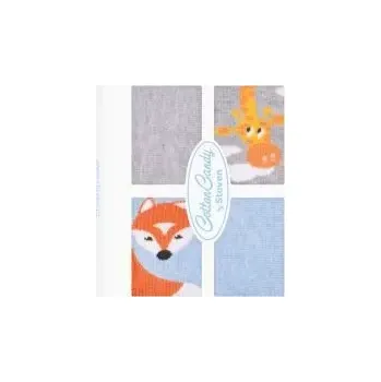 Pánské ponožky Kojenecké ponožky v krabičce - 11-13 / šedá/modrá