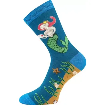 Dámské punčochy Dětské protiskluzové ponožky Filip III - 25-29 / lagoon (tmavá tyrkys)