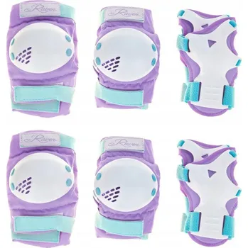 Chránič kolene Raven Verba Violet/Mint, dětské sada chráničů XS