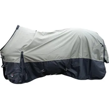 Deka pro koně Nepromokavá výběhová deka HKM Chester 600D fleece Olivová 125 cm