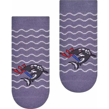 Dětská móda Dětské ponožky Žralok - 29-31 / šedá