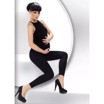 Dámské punčochy Těhotenské legíny Bella Mama 90 DEN - S-M / černá