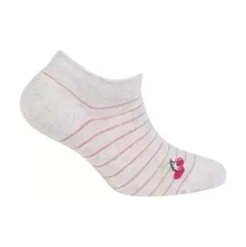 Dětské ponožky Ovoce - 24-26 / světle šedá