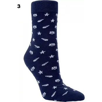 Dámské ponožky Dámské ponožky Námořnické - 39-42 / modrá / 3