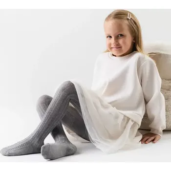 Dámská móda Dívčí punčochy Alica - 104-110 / šedá