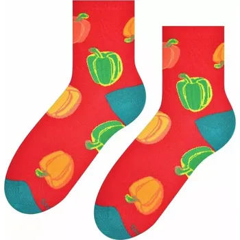 Dámské ponožky Dámské ponožky Paprika - 35-37 / červená