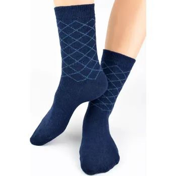 Pánské ponožky Pánské ponožky s vlnou SW023 - 43-46 / tmavě modrá