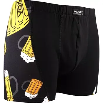 Pánské spodní prádlo Pánské boxerky Kamil pivo - XL / černá