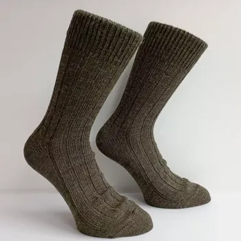 Pánské ponožky Vlněné ponožky Lesana - 45-47 / khaki